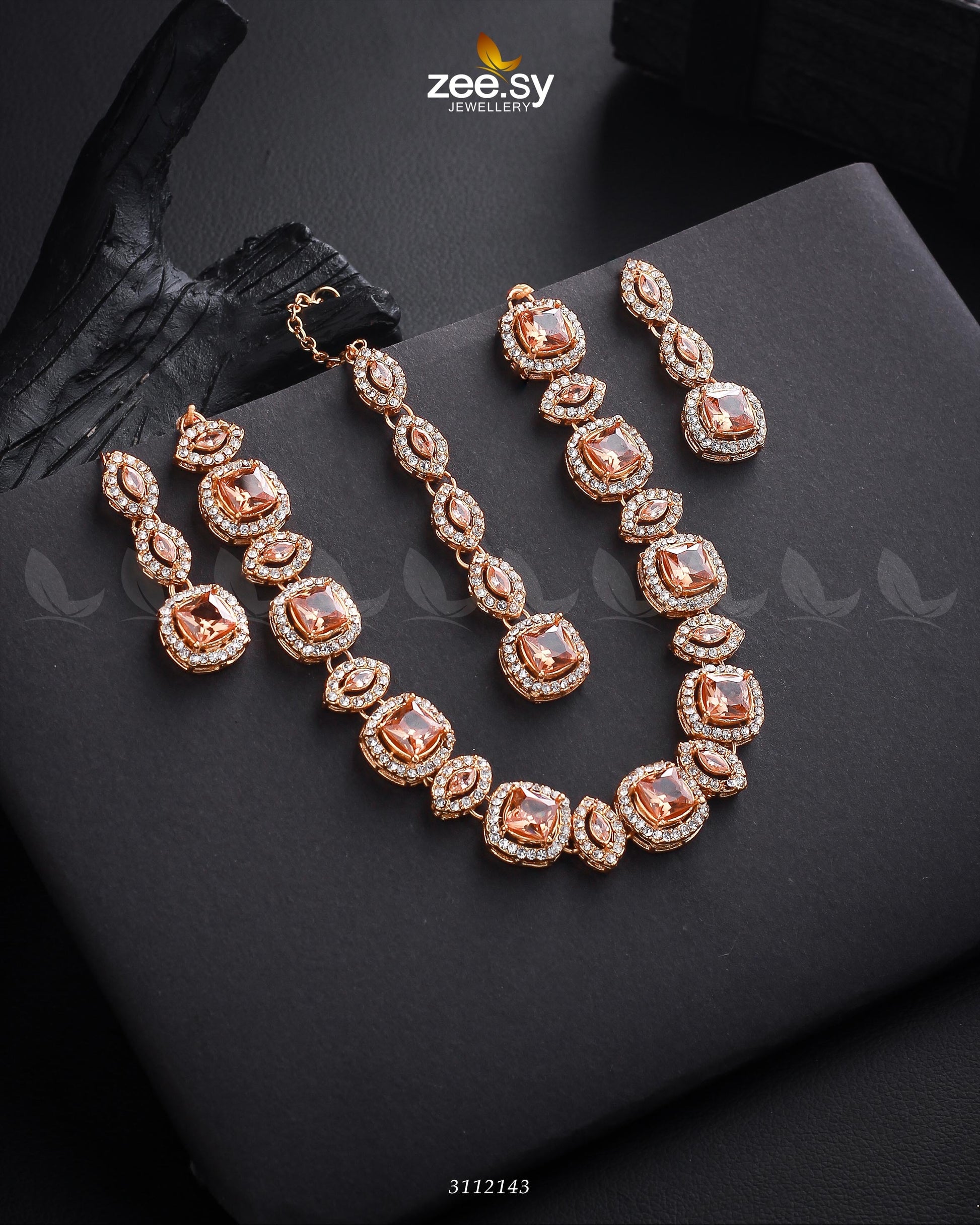 Scabiosa Necklace Set - Designer Dress with Intricate embroidery and embellishments. Shop elegent wedding dress at Maria Faisal.