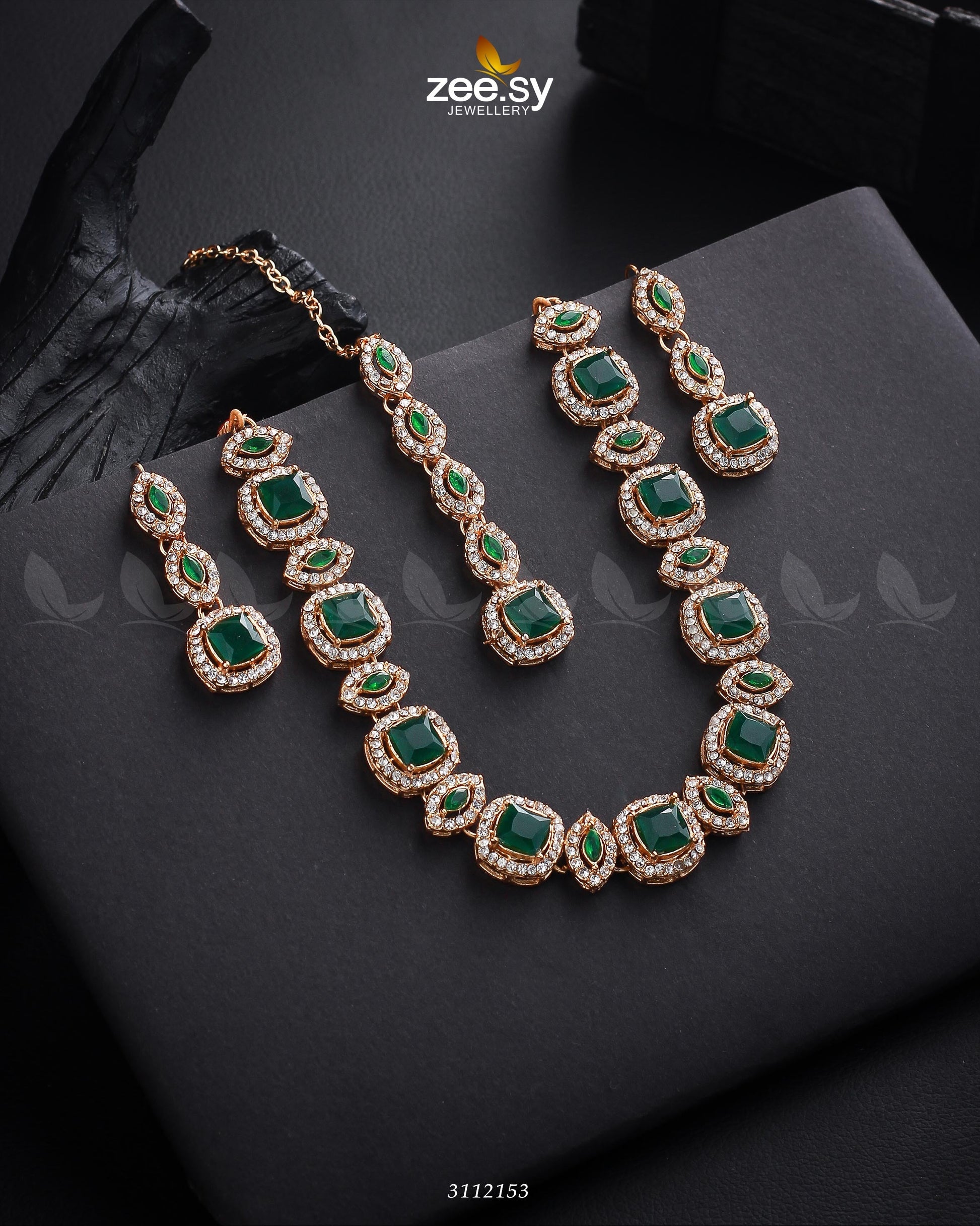Scabiosa Necklace Set - Designer Dress with Intricate embroidery and embellishments. Shop elegent wedding dress at Maria Faisal.