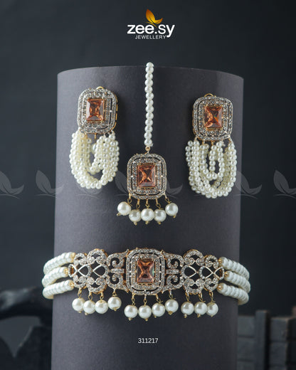 Marasim Choker Necklace - Necklace Sets 