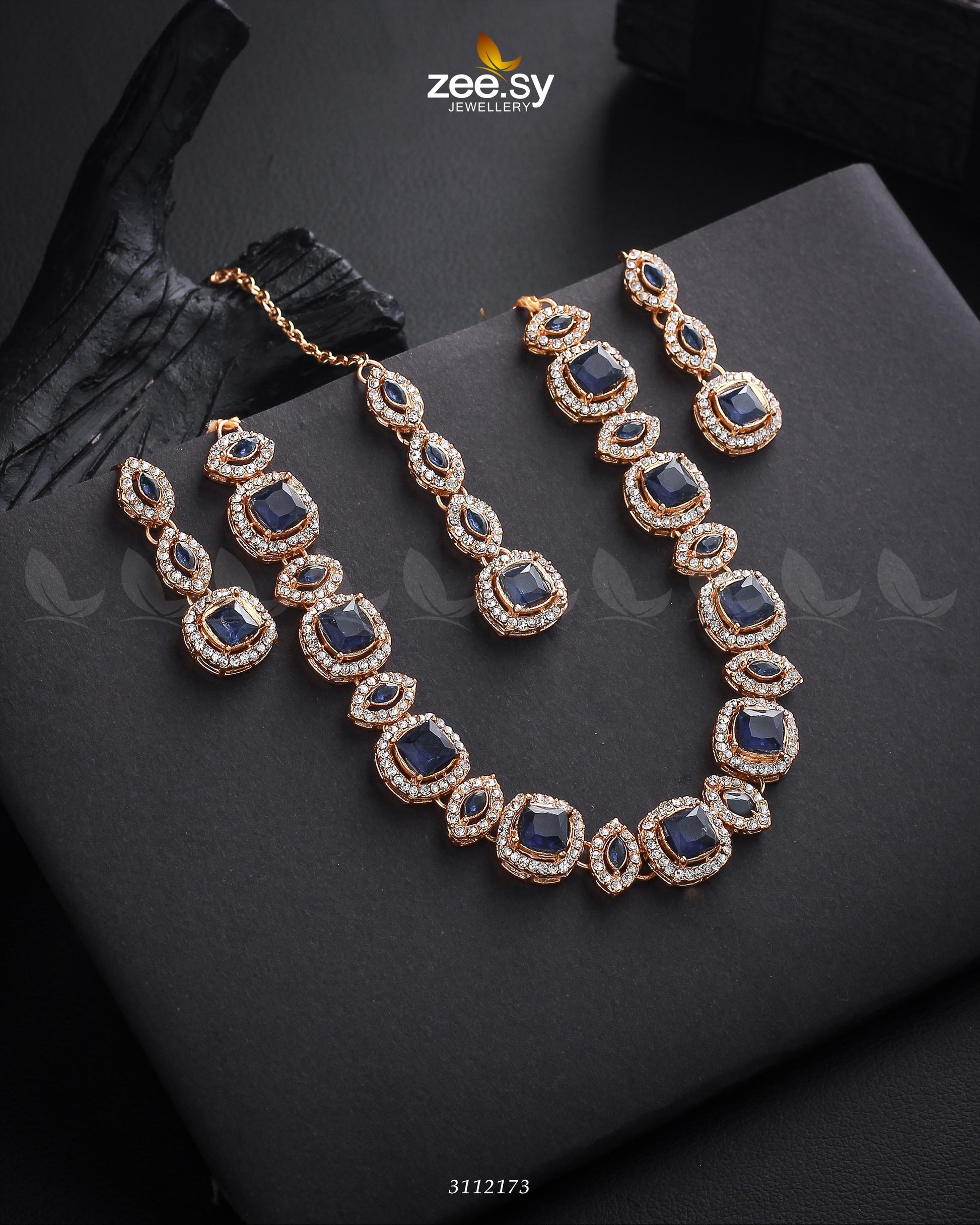Scabiosa Necklace Set - Designer Dress with Intricate embroidery and embellishments. Shop elegent wedding dress at Maria Faisal.