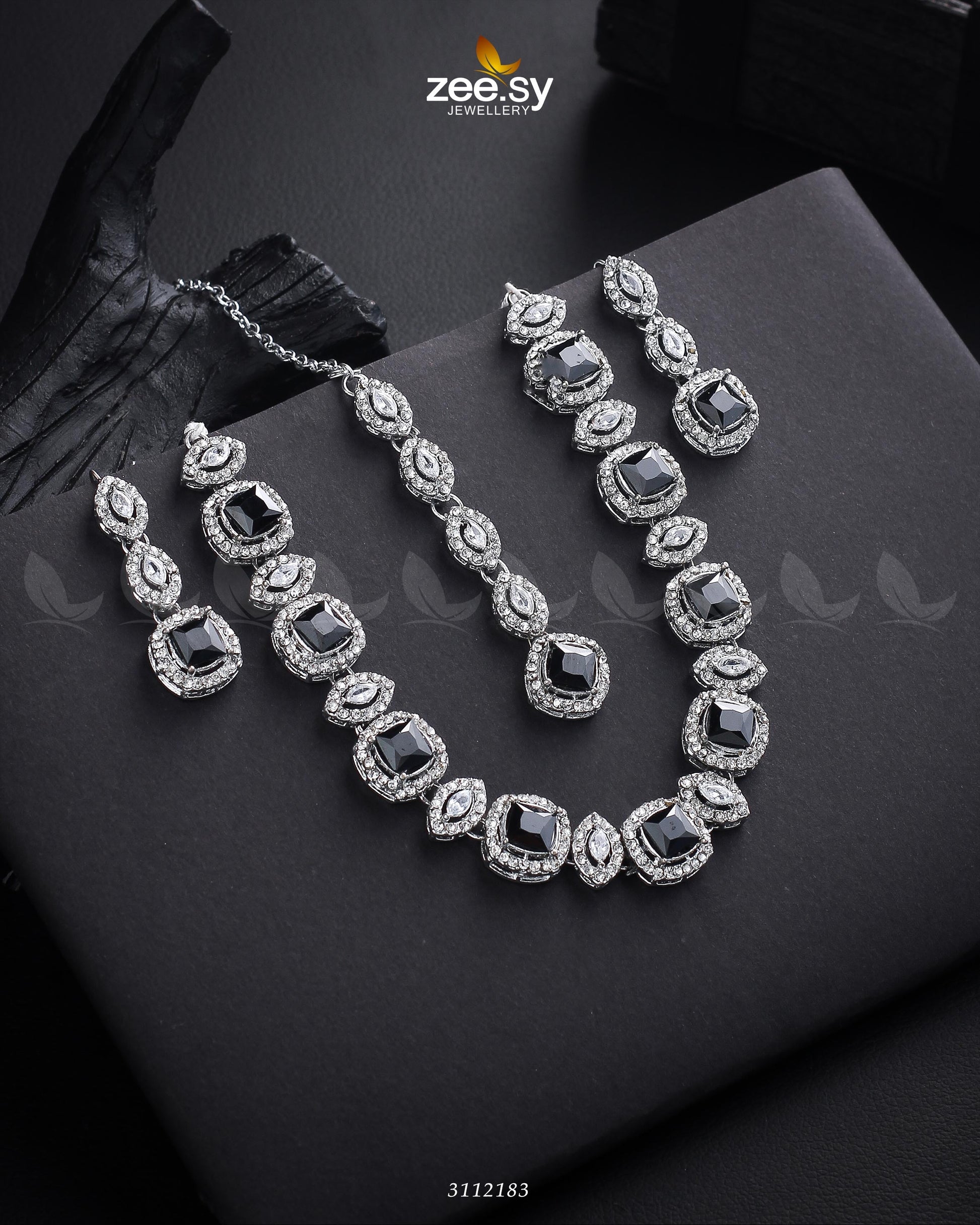 Scabiosa Necklace Set - Designer Dress with Intricate embroidery and embellishments. Shop elegent wedding dress at Maria Faisal.