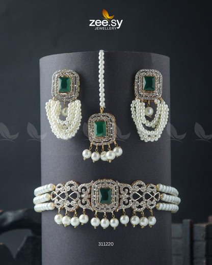 Marasim Choker Necklace - Necklace Sets 