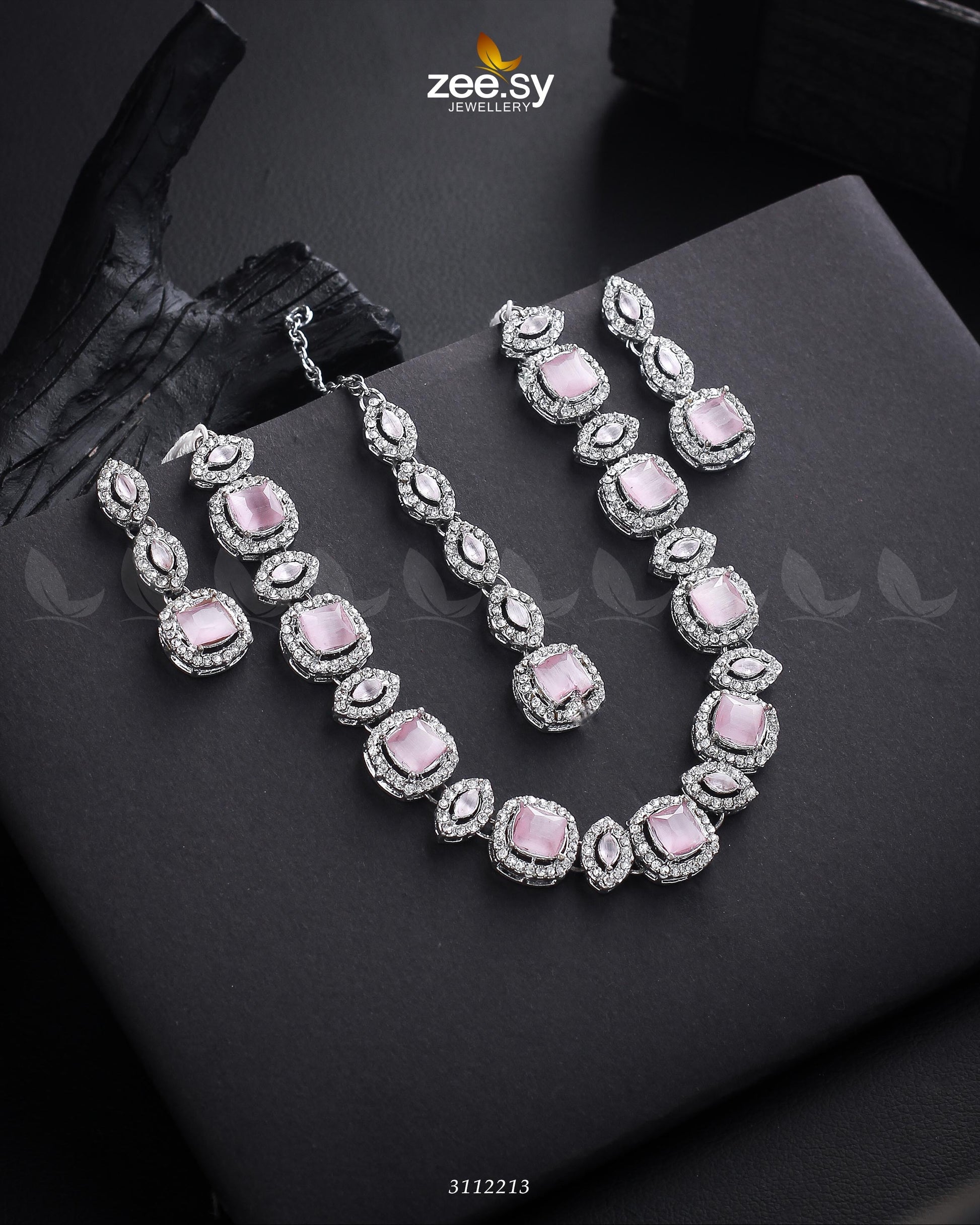 Scabiosa Necklace Set - Designer Dress with Intricate embroidery and embellishments. Shop elegent wedding dress at Maria Faisal.