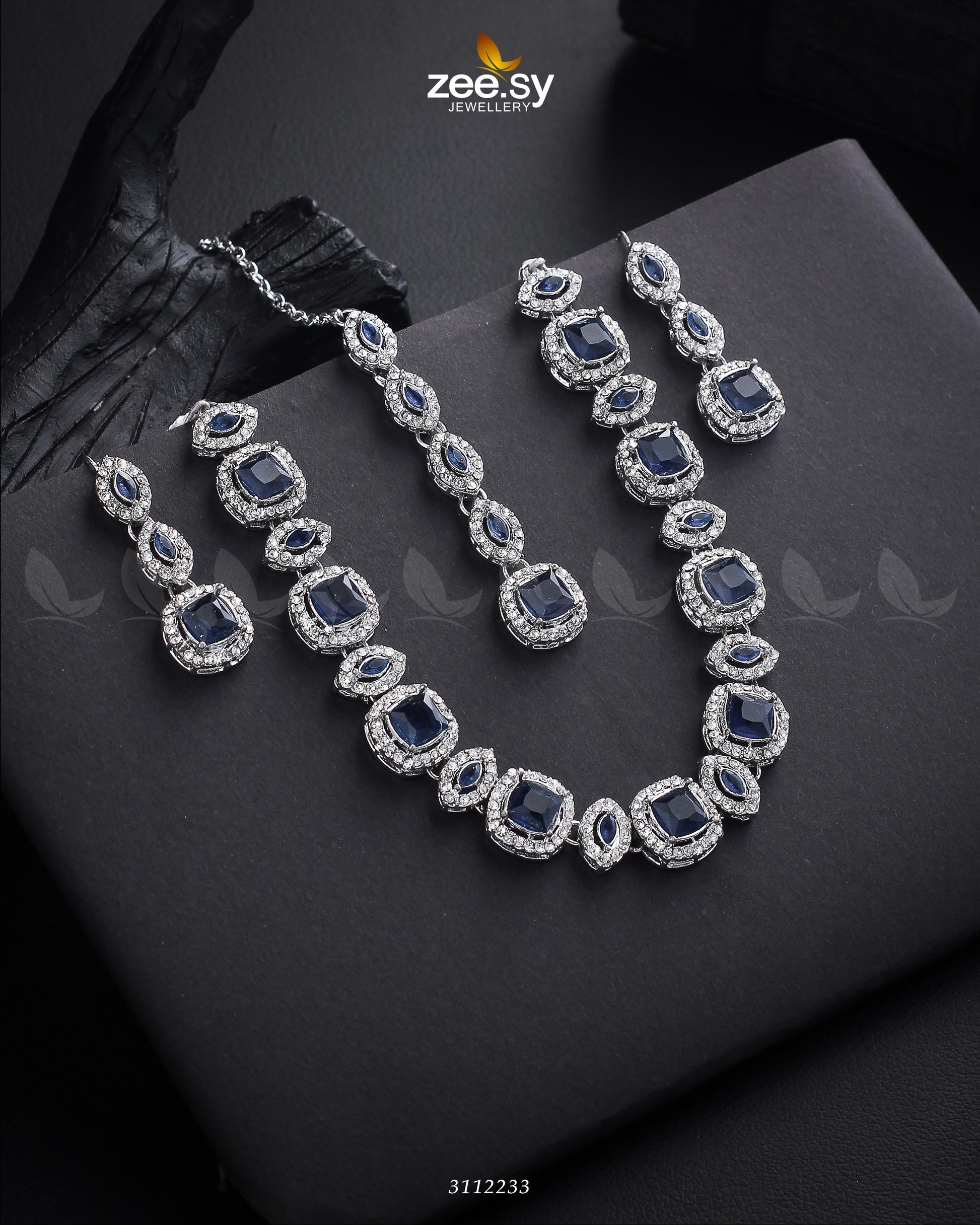 Scabiosa Necklace Set - Designer Dress with Intricate embroidery and embellishments. Shop elegent wedding dress at Maria Faisal.