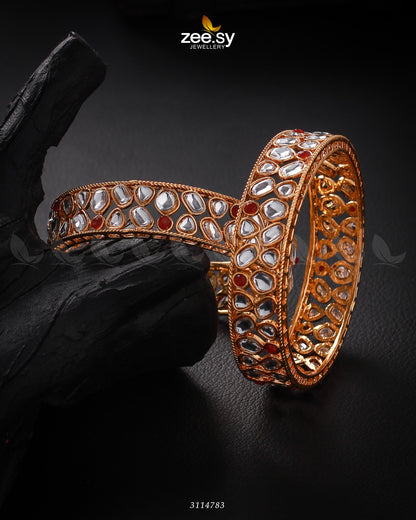 Saffron Bangles - Bangles 