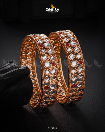Saffron Bangles - Bangles 