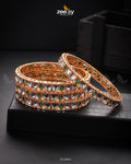 Kavya Bangles - Designer Dress with Intricate embroidery and embellishments. Shop elegent wedding dress at Maria Faisal.