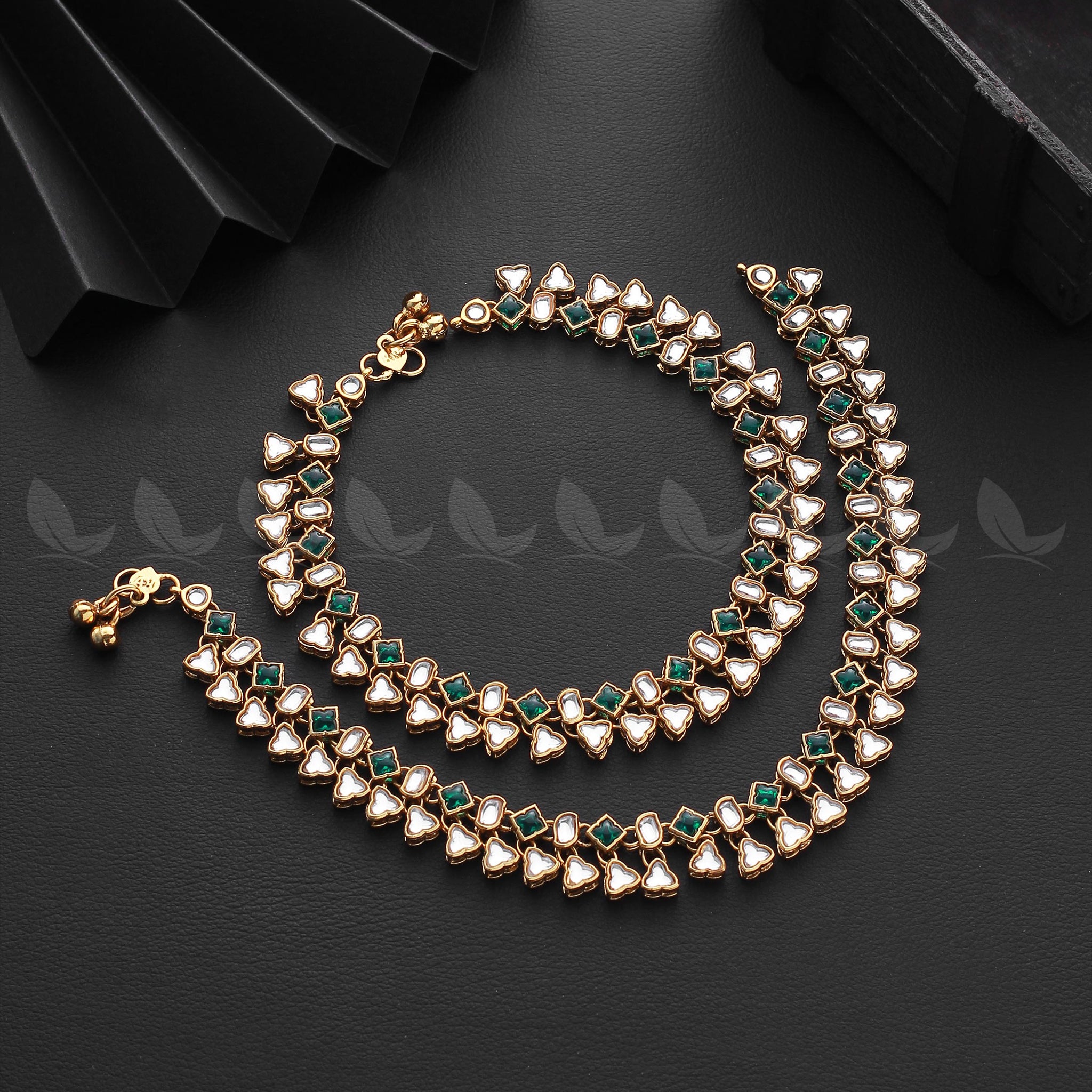 Shungite Anklet - Designer Dress with Intricate embroidery and embellishments. Shop elegent wedding dress at Maria Faisal.