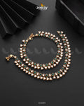 Shungite Anklet - Designer Dress with Intricate embroidery and embellishments. Shop elegent wedding dress at Maria Faisal.