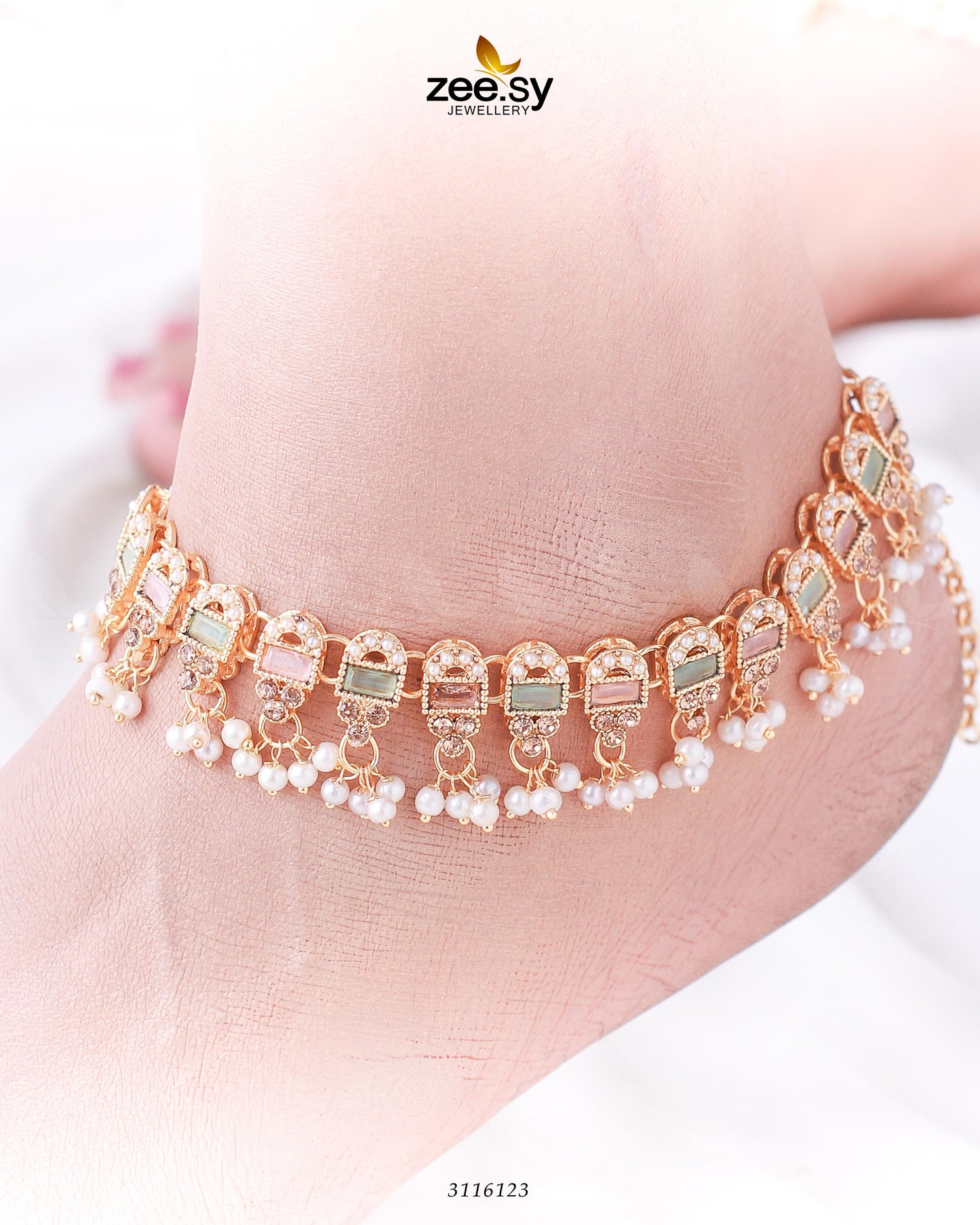 Rutilated Anklet - Anklets 