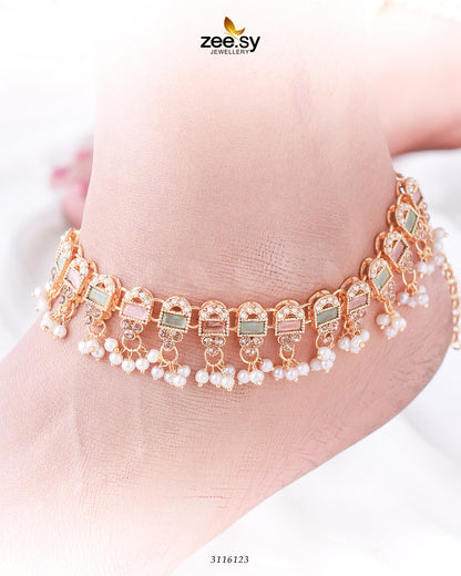 Rutilated Anklet - Anklets 
