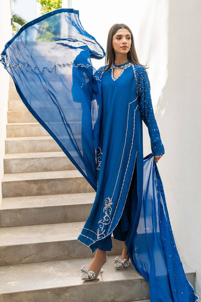 Chic Ophicial | Celenia Pret | Electric Blue by Maria Faisal - Registered Vendor of : Chic Ophicial - type : Ladies Clothes - 100% original wedding dresses