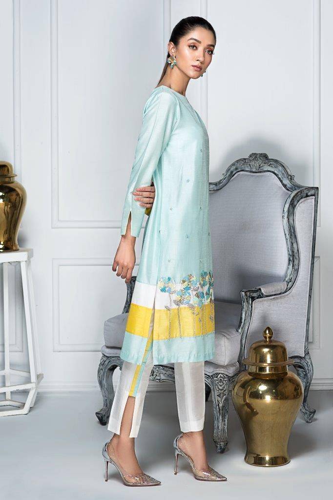 Hana | Eclectic Ready to Wear | Blue Lagoon by Maria Faisal - Registered Vendor of : Hana - type : Ladies Clothes - 100% original wedding dresses