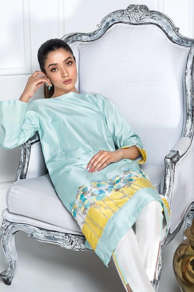 Hana | Eclectic Ready to Wear | Blue Lagoon by Maria Faisal - Registered Vendor of : Hana - type : Ladies Clothes - 100% original wedding dresses