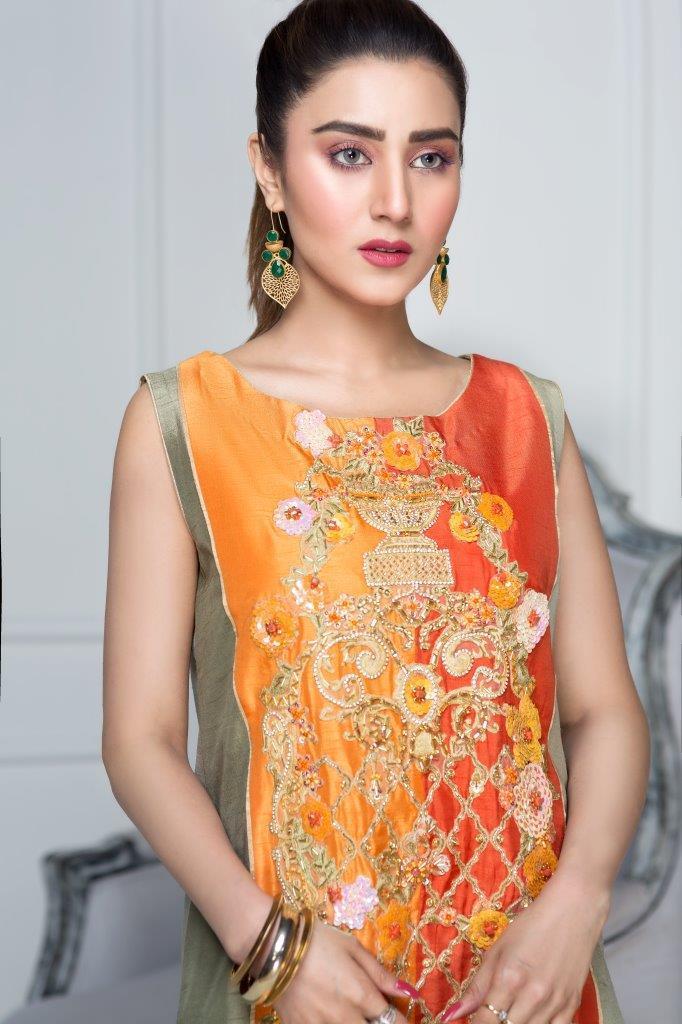 Hana | Eclectic Ready to Wear | Hunter's Green by Maria Faisal - Registered Vendor of : Hana - type : Ladies Clothes - 100% original wedding dresses