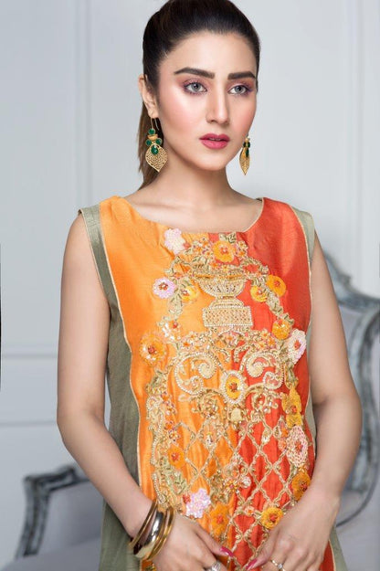 Hana | Eclectic Ready to Wear | Hunter's Green by Maria Faisal - Registered Vendor of : Hana - type : Ladies Clothes - 100% original wedding dresses