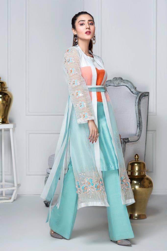 Hana | Eclectic Ready to Wear | Aqua Marine by Maria Faisal - Registered Vendor of : Hana - type : Ladies Clothes - 100% original wedding dresses