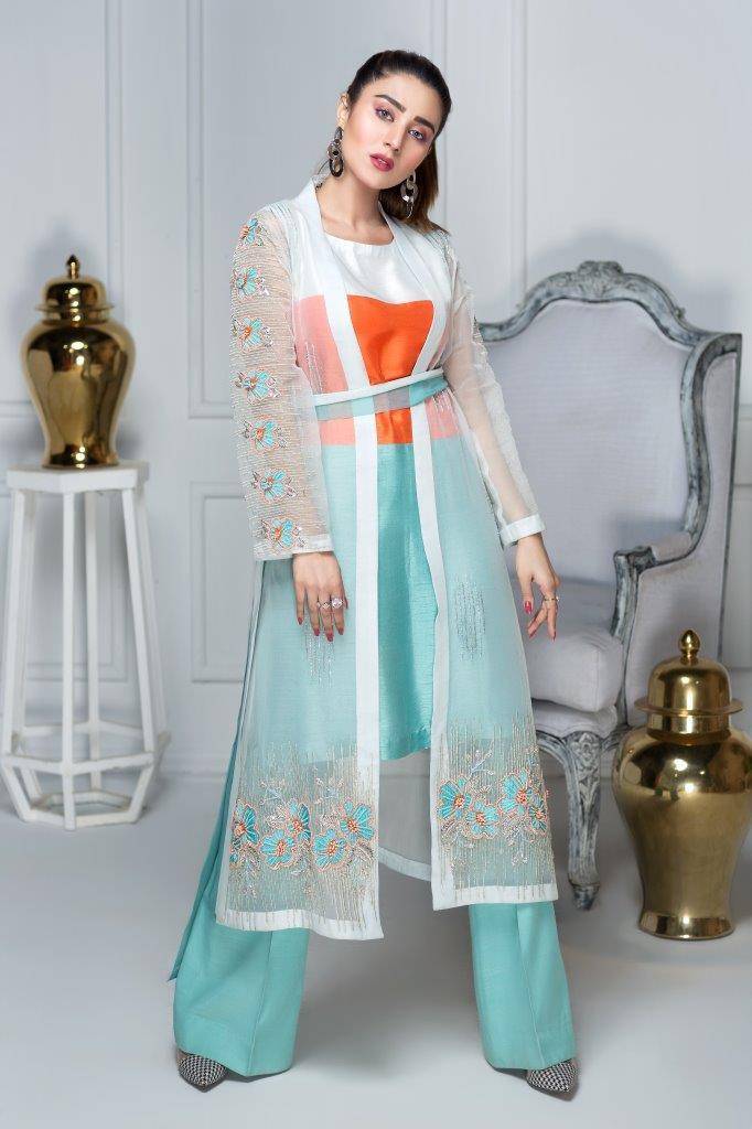 Hana | Eclectic Ready to Wear | Aqua Marine by Maria Faisal - Registered Vendor of : Hana - type : Ladies Clothes - 100% original wedding dresses