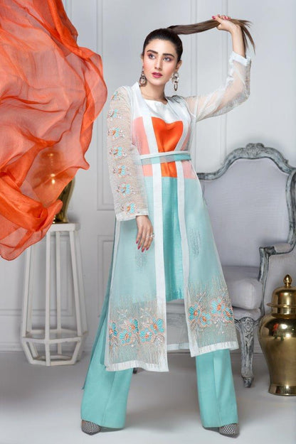 Hana | Eclectic Ready to Wear | Aqua Marine by Maria Faisal - Registered Vendor of : Hana - type : Ladies Clothes - 100% original wedding dresses
