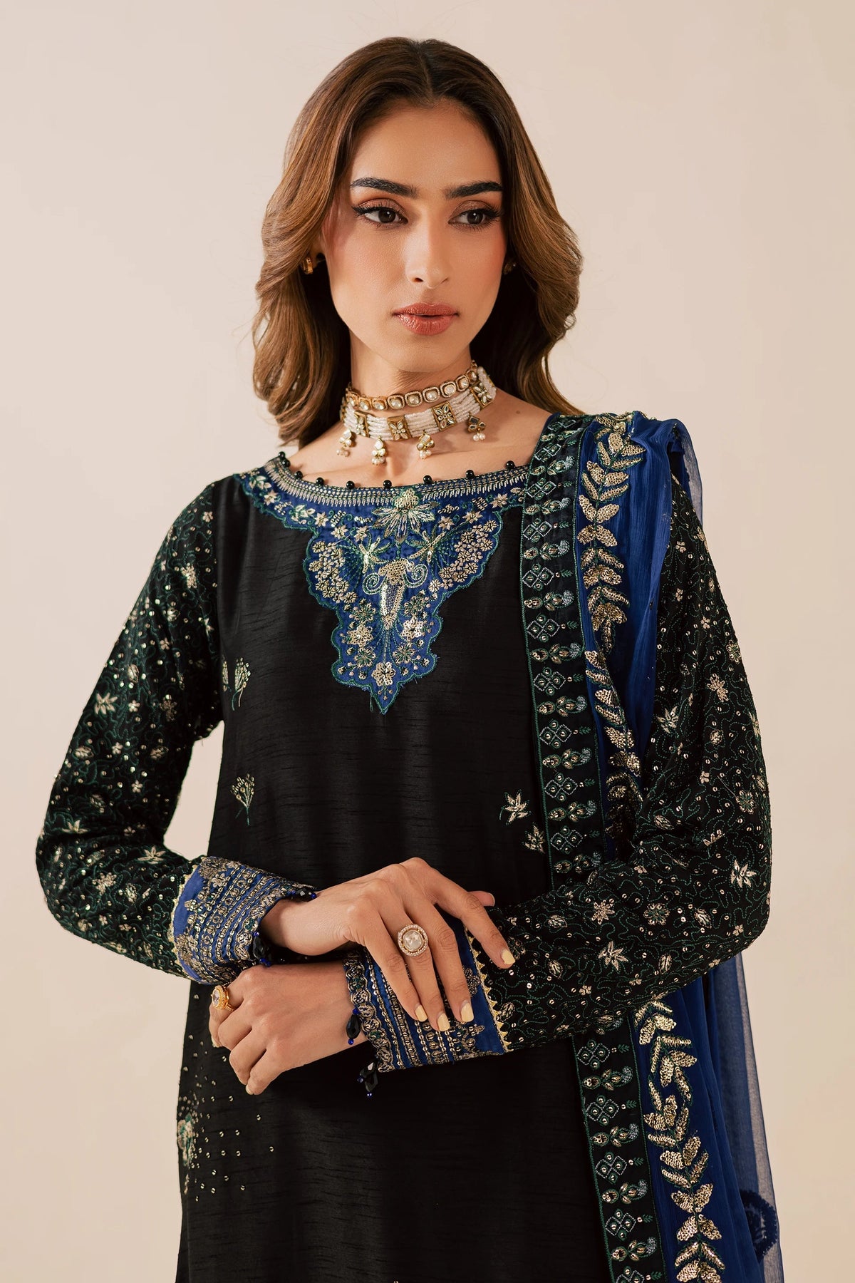 Nureh | Fancy Formal | NP-750 - Formal Dress - available at Maria Faisal in UK and USA.