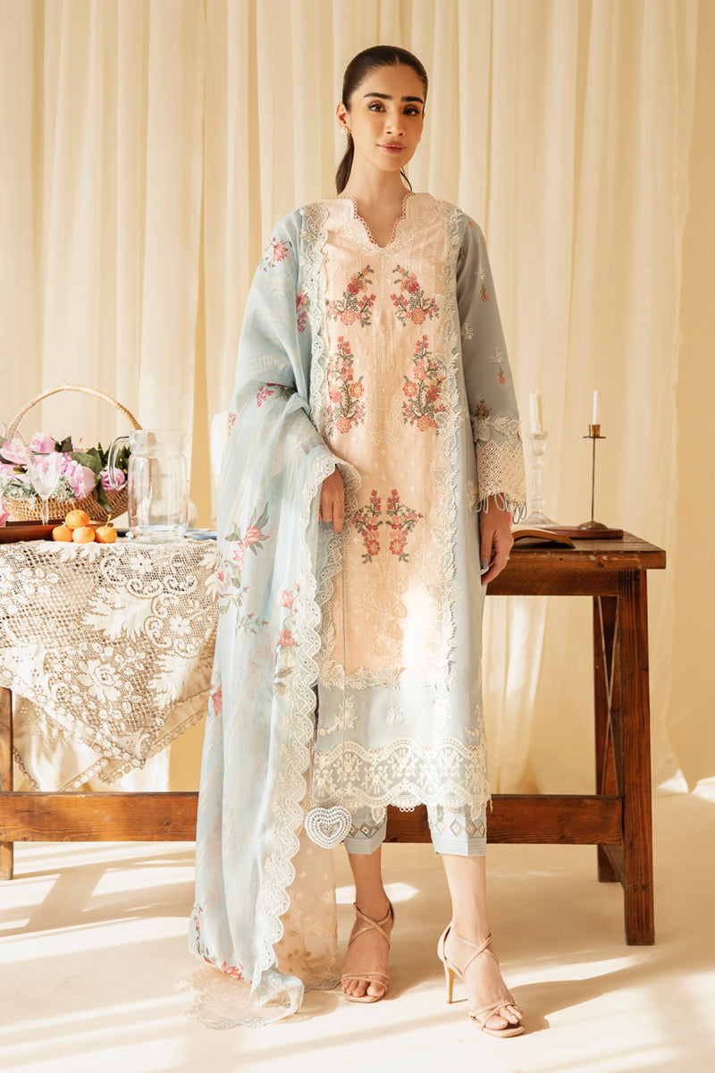 Qalamkar | Qlinekari Luxury Lawn | SQ-15 NEYLAN - Designer Dress with Intricate embroidery and embellishments. Shop elegent wedding dress at Maria Faisal.