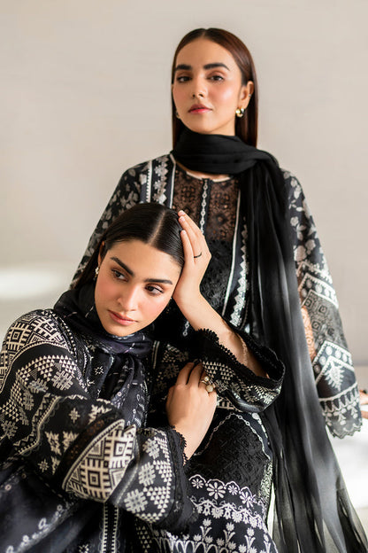 Baroque | Luxury Pret 24 | LAWN UF-672 - Designer Dress with Intricate embroidery and embellishments. Shop elegent wedding dress at Maria Faisal.