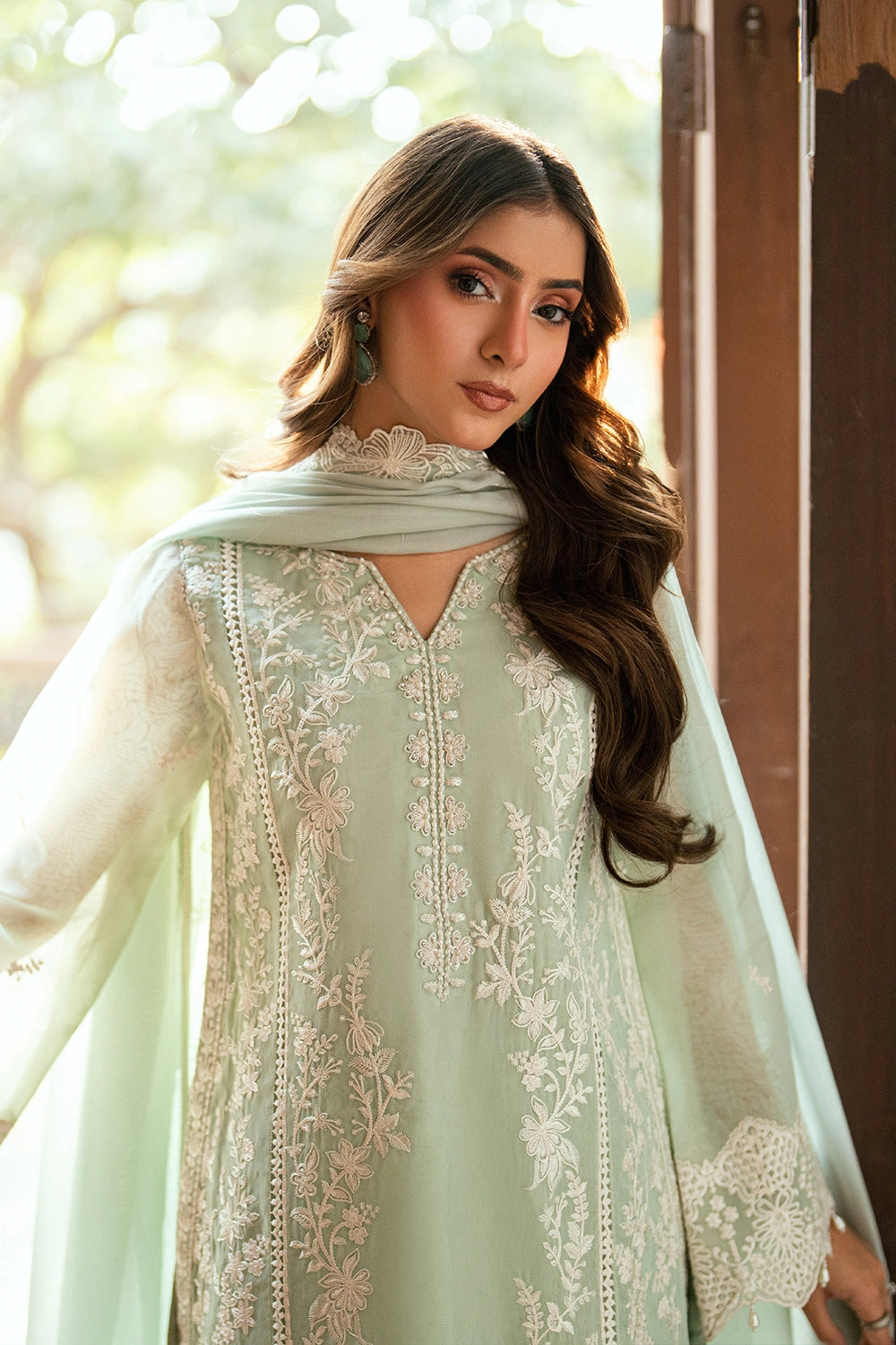 Azure | Vogue Formals | Pearl Drop - Formal Dress - available at Maria Faisal in UK and USA.