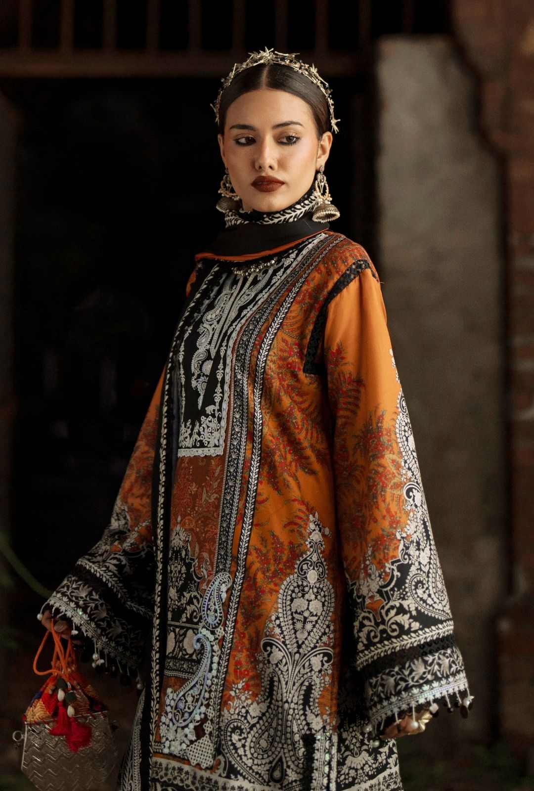 AJR Couture | Sard Sham | Mahrukh - Casual Dress - available at Maria Faisal in UK and USA.