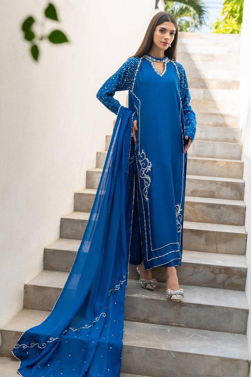 Chic Ophicial | Celenia Pret | Electric Blue by Maria Faisal - Registered Vendor of : Chic Ophicial - type : Ladies Clothes - 100% original wedding dresses