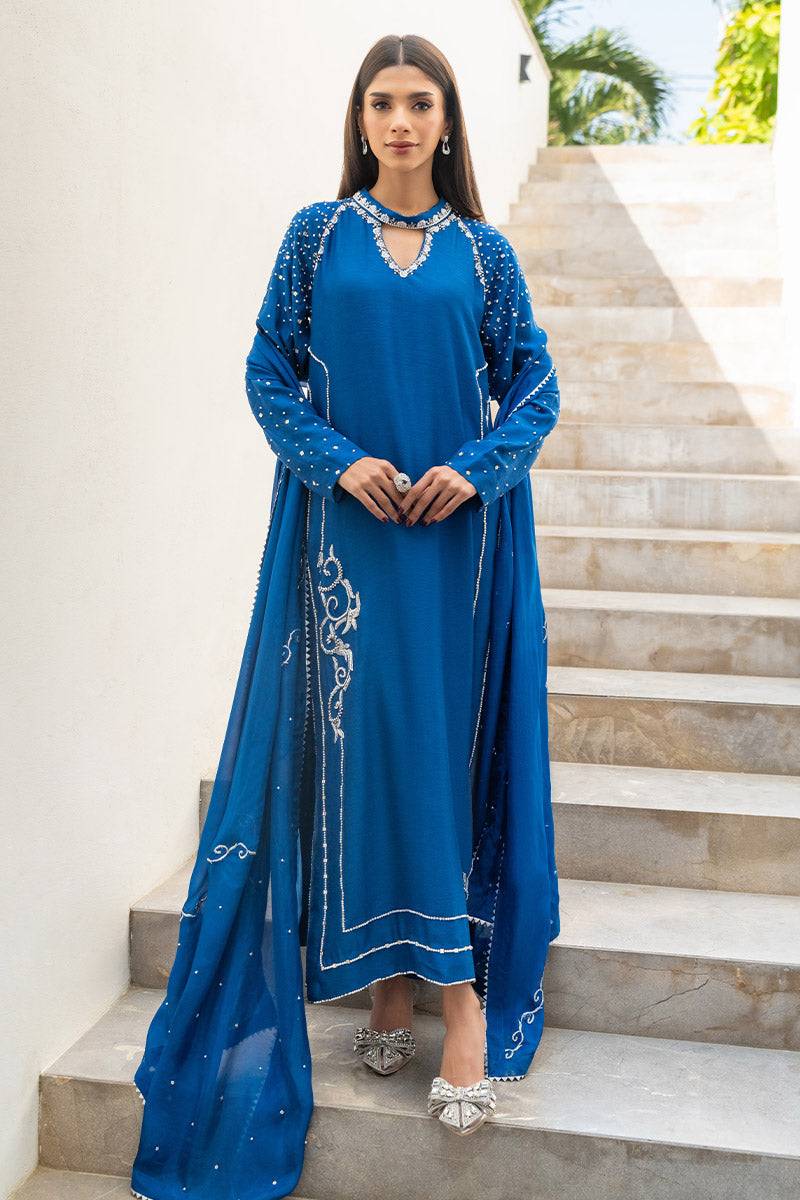 Chic Ophicial | Celenia Pret | Electric Blue by Maria Faisal - Registered Vendor of : Chic Ophicial - type : Ladies Clothes - 100% original wedding dresses