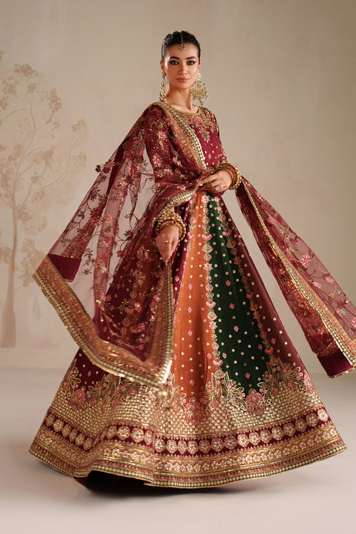Baroque | Formals Collection | EMBROIDERED RAW SILK UF-4366 - Formal Dress - available at Maria Faisal in UK and USA.