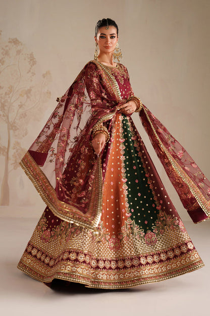 Baroque | Formals Collection | EMBROIDERED RAW SILK UF-4366 - Formal Dress - available at Maria Faisal in UK and USA.