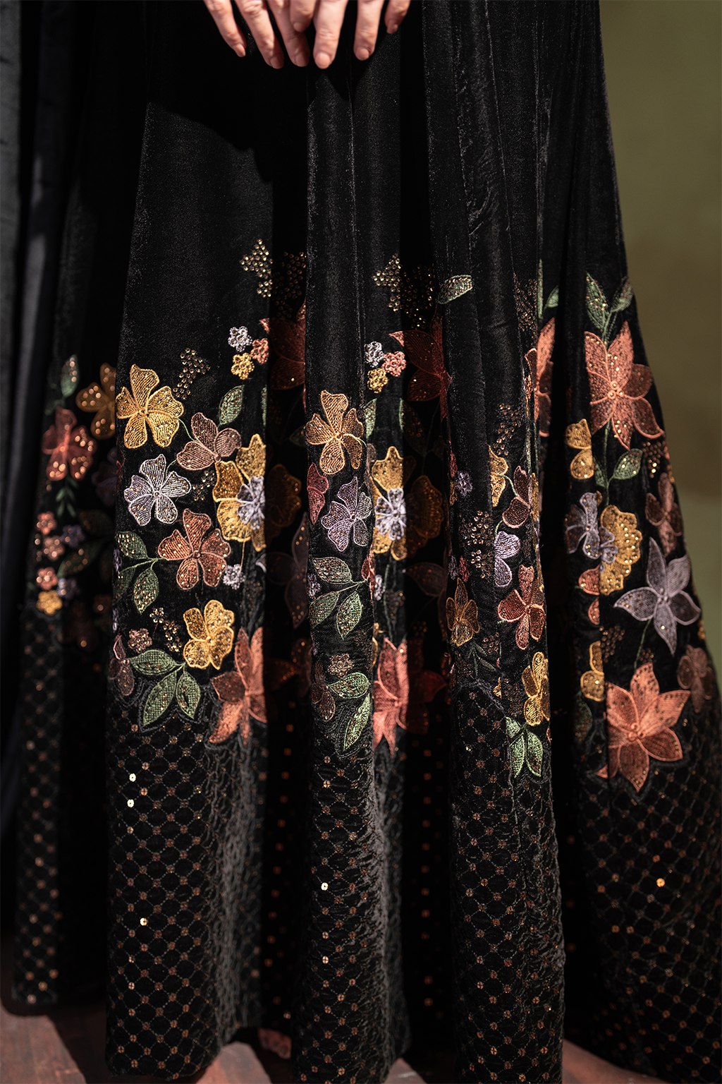 Iznik | Velvet 25 | IV-52 Embroidered Velvet - Formal Dress - available at Maria Faisal in UK and USA.