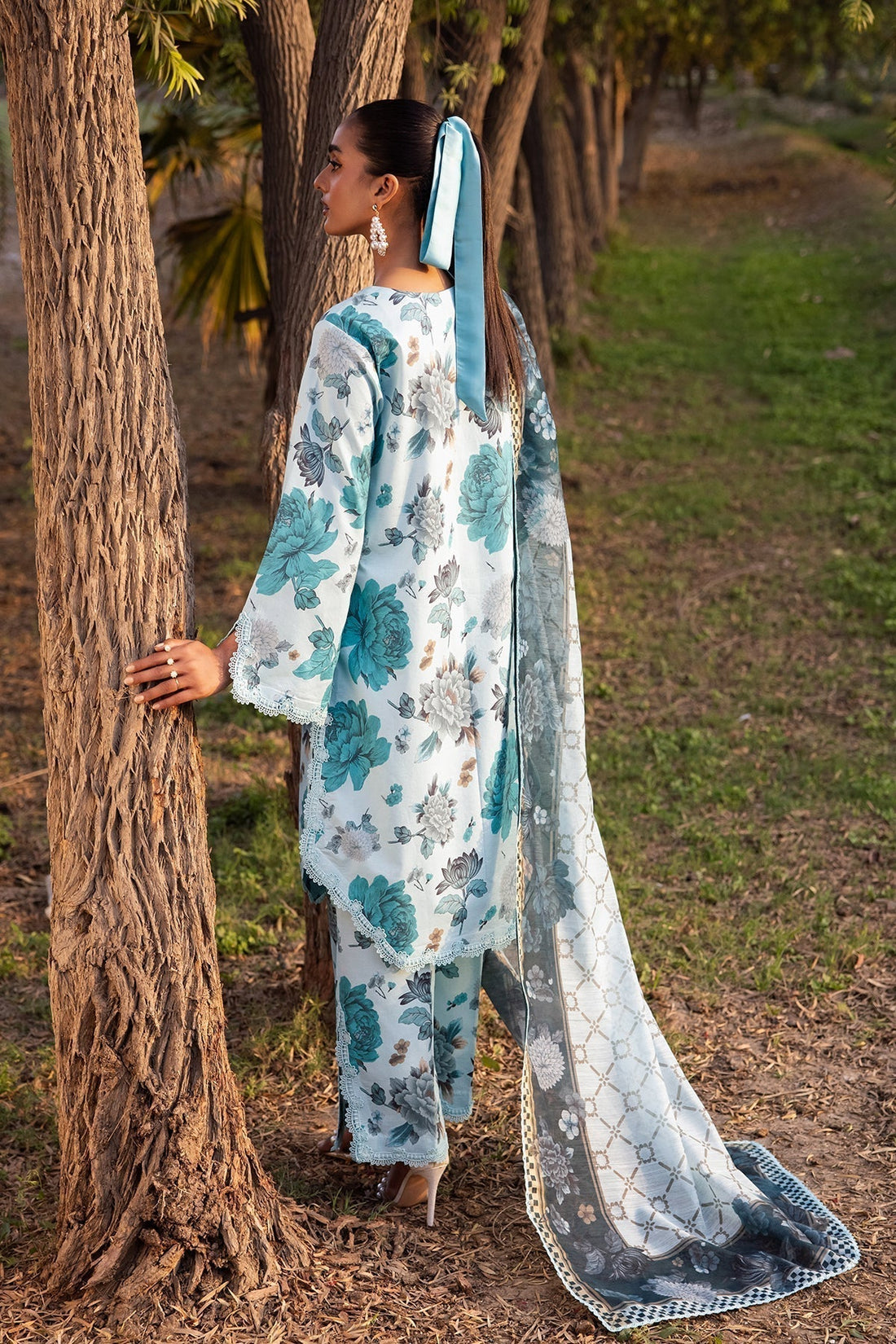 Alizeh | Sheen Lawn Prints 24 | BLUET - Waniyas