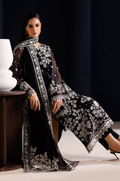 Baroque | Formals Collection | EMBROIDERED COTTON NET UF-4441 - Formal Dress - available at Maria Faisal in UK and USA.
