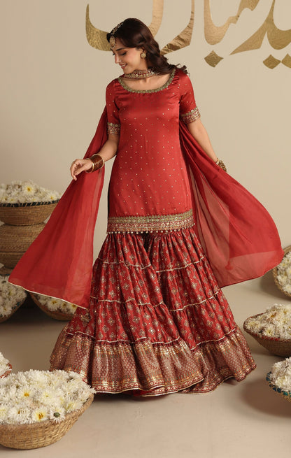 Maya | Jahanara Festive Edit 26 | AMARIYA - Formal Dress - available at Maria Faisal in UK and USA.
