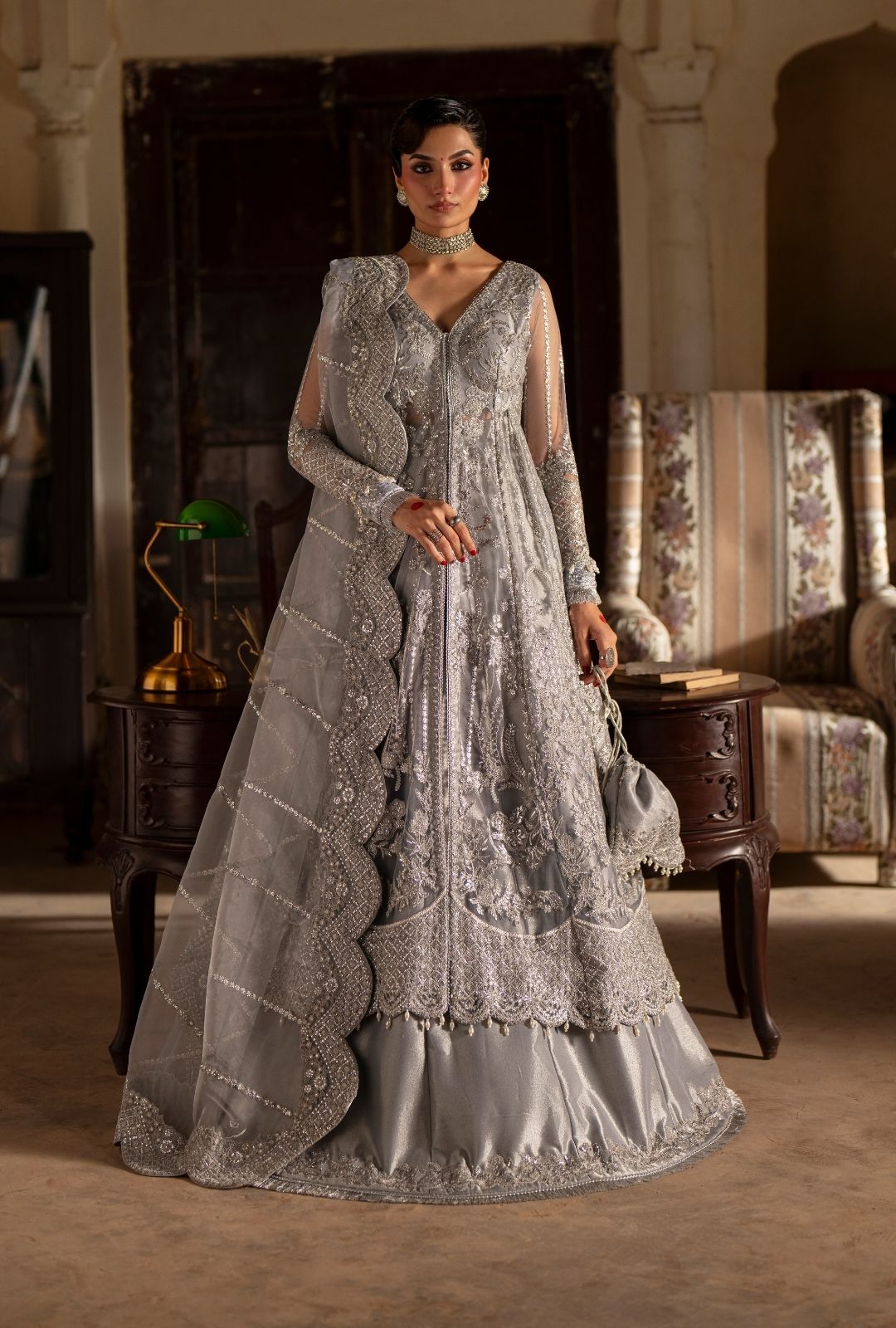 Ajr Couture | Dastan e Ishq | Mehar - Formal Dress - available at Maria Faisal in UK and USA.