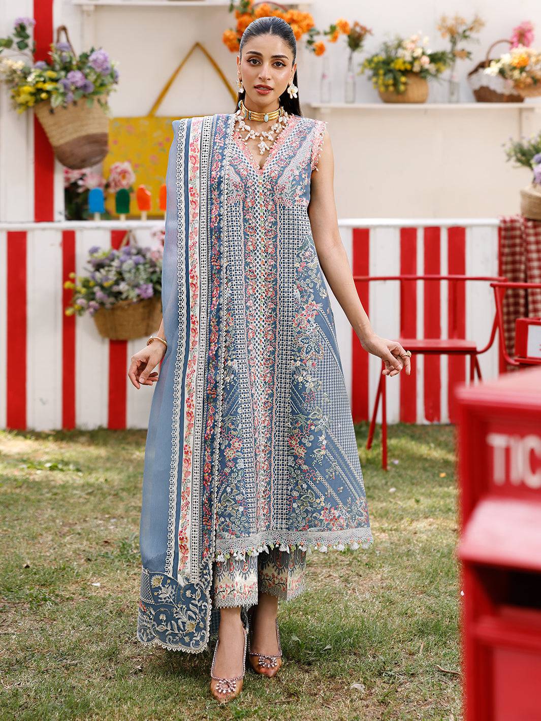 Bin Ilyas | Carnival Summer Edit 25 | 33 - B by Maria Faisal - Registered Vendor of : Bin Ilyas - type : Ladies Clothes - 100% original wedding dresses