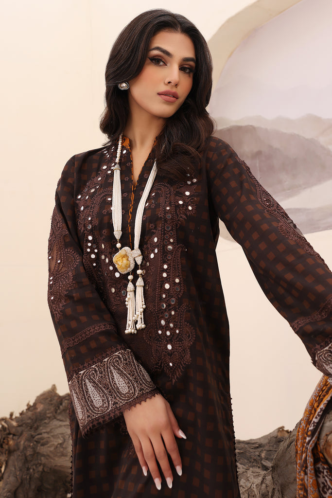 Charizma | Naranji Embroidered Lawn 24 | CN4-004 - Maria Faisal