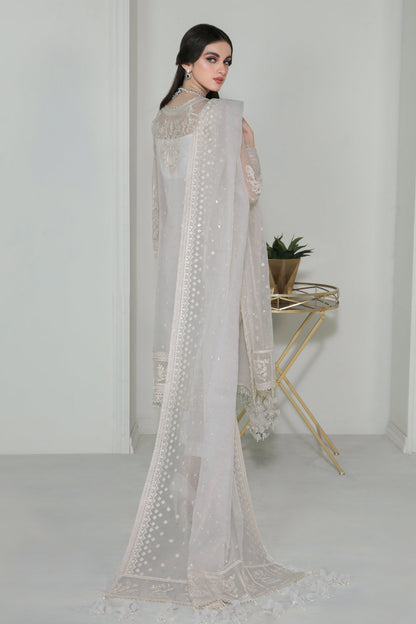 Baroque | Formals Collection | EMBROIDERED ORGANZA UF-186 - Formal Dress - available at Maria Faisal in UK and USA.