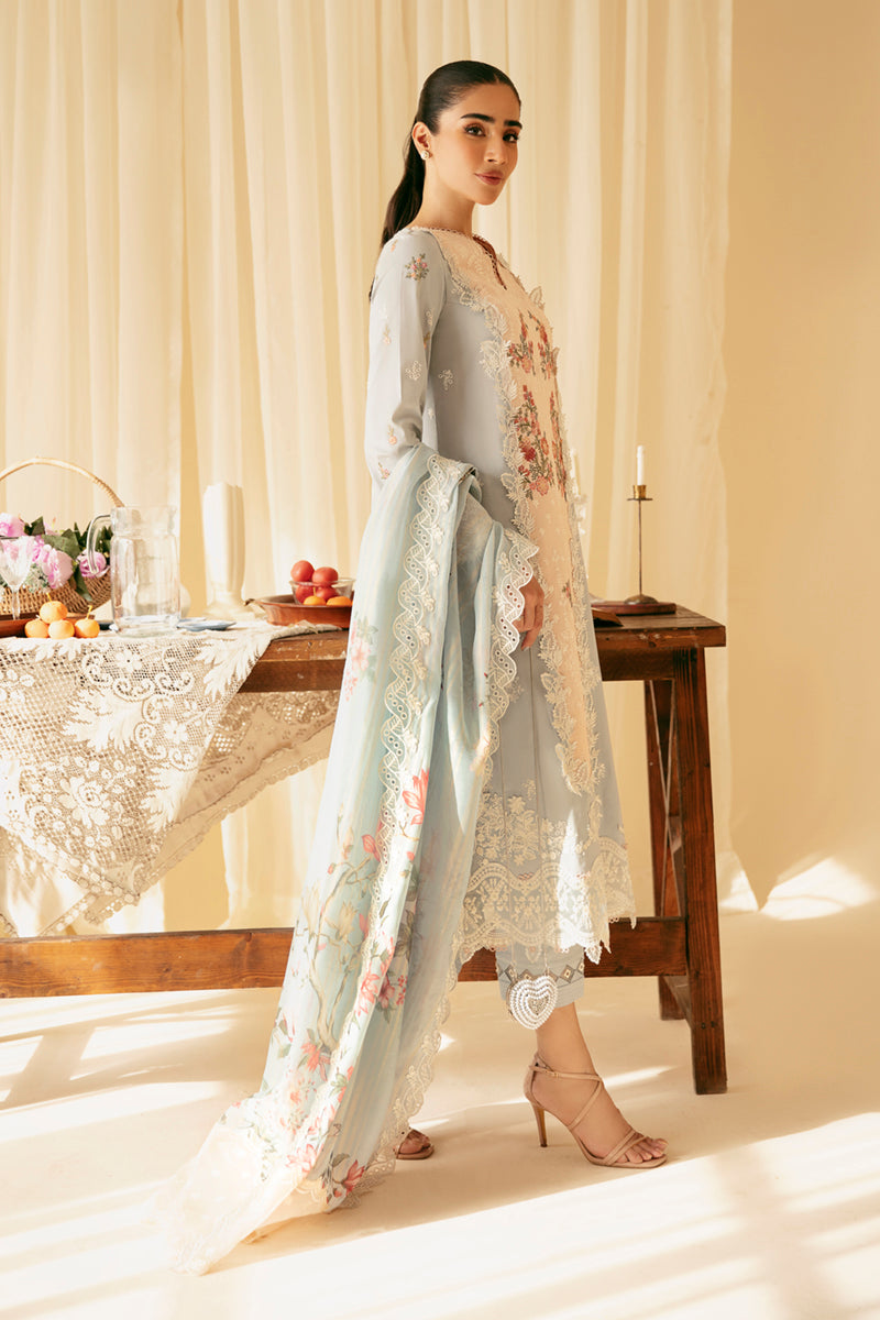 Qalamkar | Qlinekari Luxury Lawn | SQ-15 NEYLAN - Designer Dress with Intricate embroidery and embellishments. Shop elegent wedding dress at Maria Faisal.