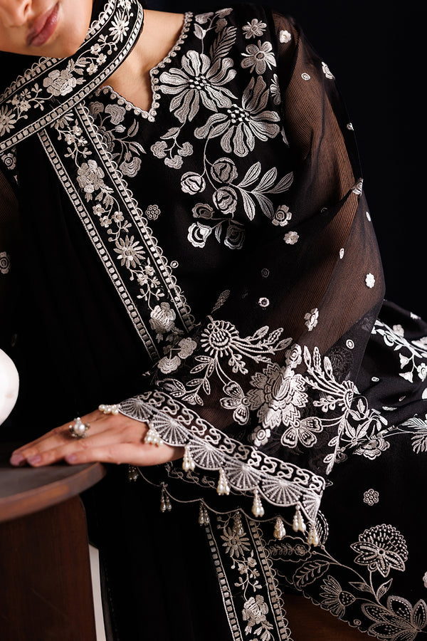 Baroque | Formals Collection | EMBROIDERED COTTON NET UF-4441 - Formal Dress - available at Maria Faisal in UK and USA.