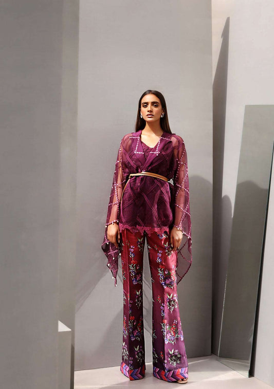 Layla Chatoor | Pret A Porter | LC-09 - Luxury Dress - available at Maria Faisal in UK and USA.