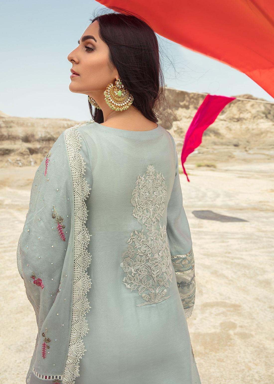 Saira Shakira | Luxury Pret | Seafoam - Ladies Clothes - Maria Faisal