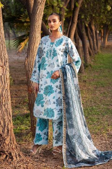 Alizeh | Sheen Lawn Prints 24 | BLUET - Waniyas