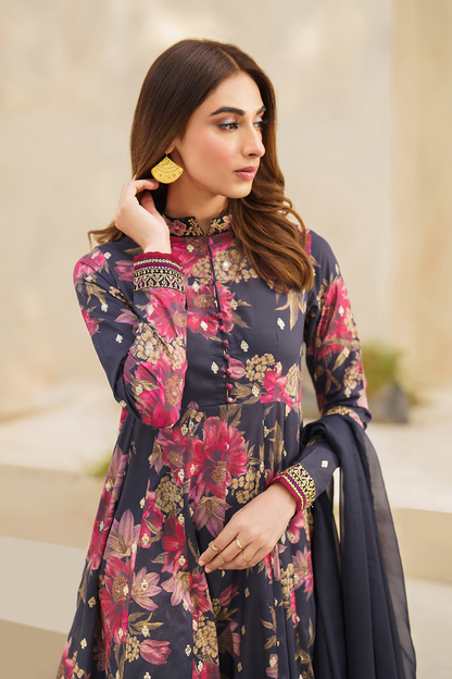 Iznik | Festive lawn 24 | SFL-12 - Designer Dress with Intricate embroidery and embellishments. Shop elegent wedding dress at Maria Faisal.