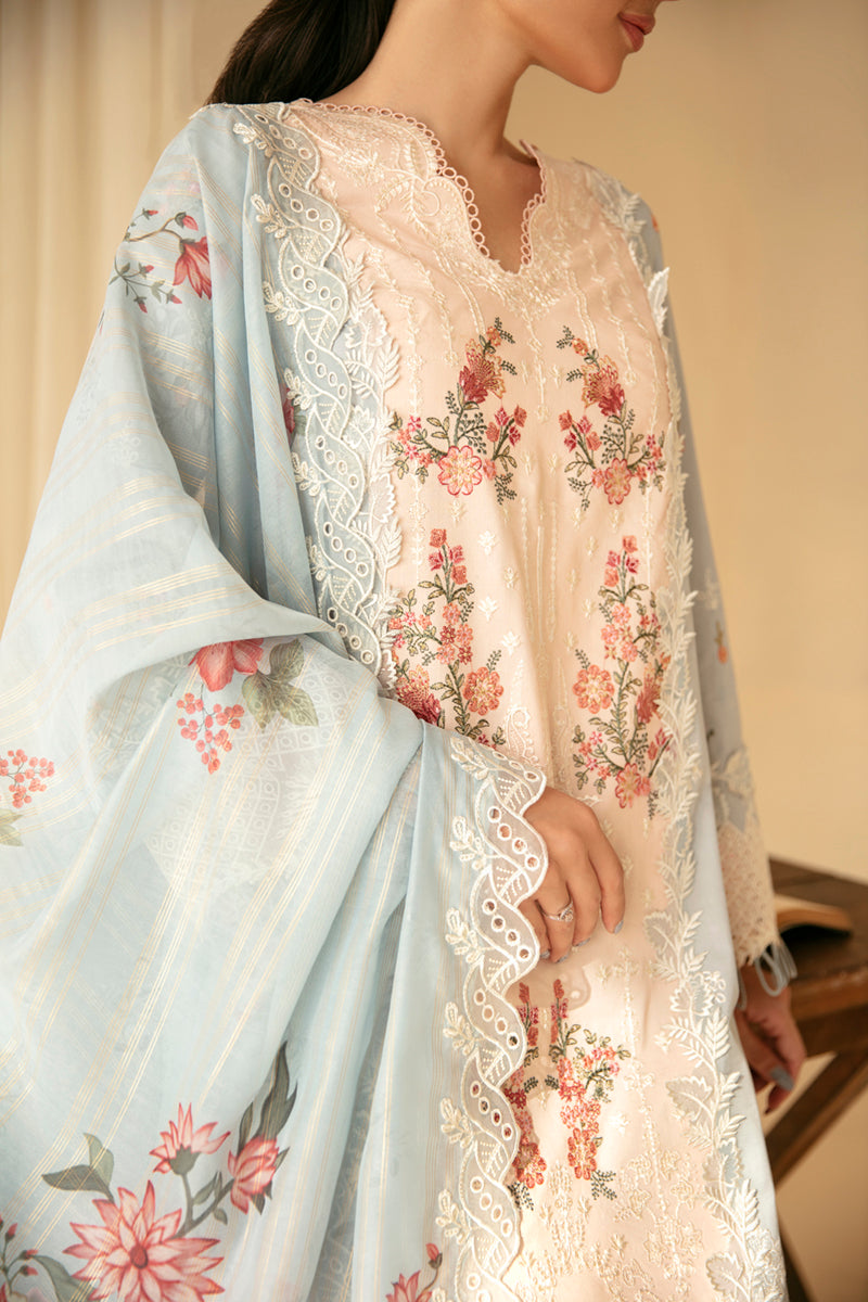 Qalamkar | Qlinekari Luxury Lawn | SQ-15 NEYLAN - Designer Dress with Intricate embroidery and embellishments. Shop elegent wedding dress at Maria Faisal.