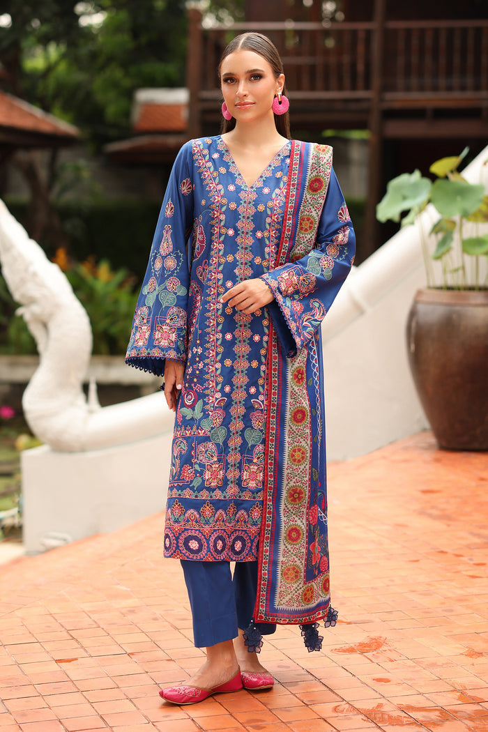 Baroque | Luxury Pret Summer | UF-4251 - Luxury Dress - available at Maria Faisal in UK and USA.