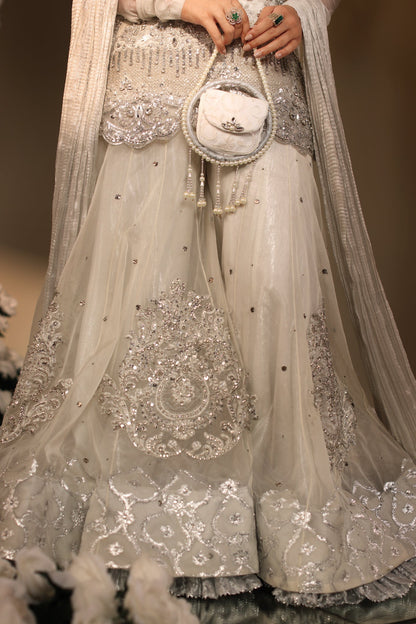 Musferah Saad | Casa Blance | Ivory Serenade - Bridal Dress - available at Maria Faisal in UK and USA.