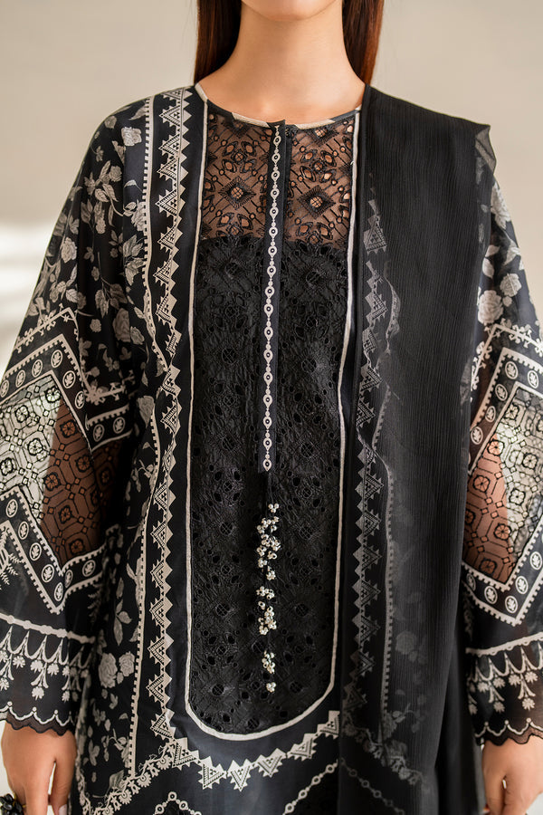 Baroque | Luxury Pret 24 | LAWN UF-671 - Designer Dress with Intricate embroidery and embellishments. Shop elegent wedding dress at Maria Faisal.